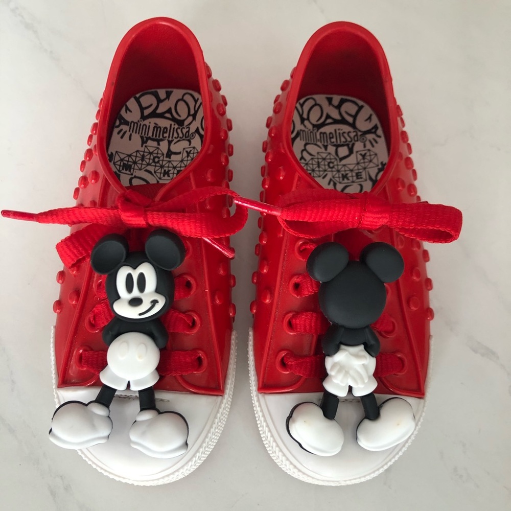 Mini Melissa jelly sneaker w/removable Mickey, 9